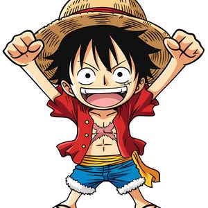 Cartello stampabile di pirati anime / poster modificabile / modello scaricabile di ritagli