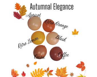 Autumnal Elegance  Color Palette | Garland | Arch | Columns | DYI