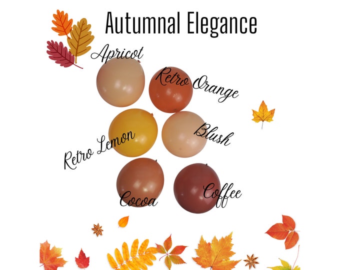 Autumnal Elegance  Color Palette | Garland | Arch | Columns | DYI
