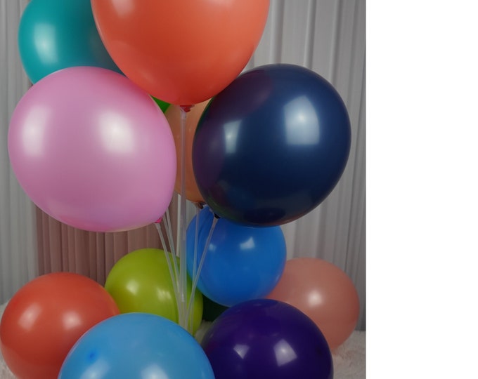 10 Classic / Standard Colored Balloons