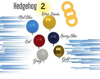 Blue Hedgehog 2 DIY Balloon Garland Kit  | Event Decor | Party Balloons | Birthday Party | Weddings | Anniversary