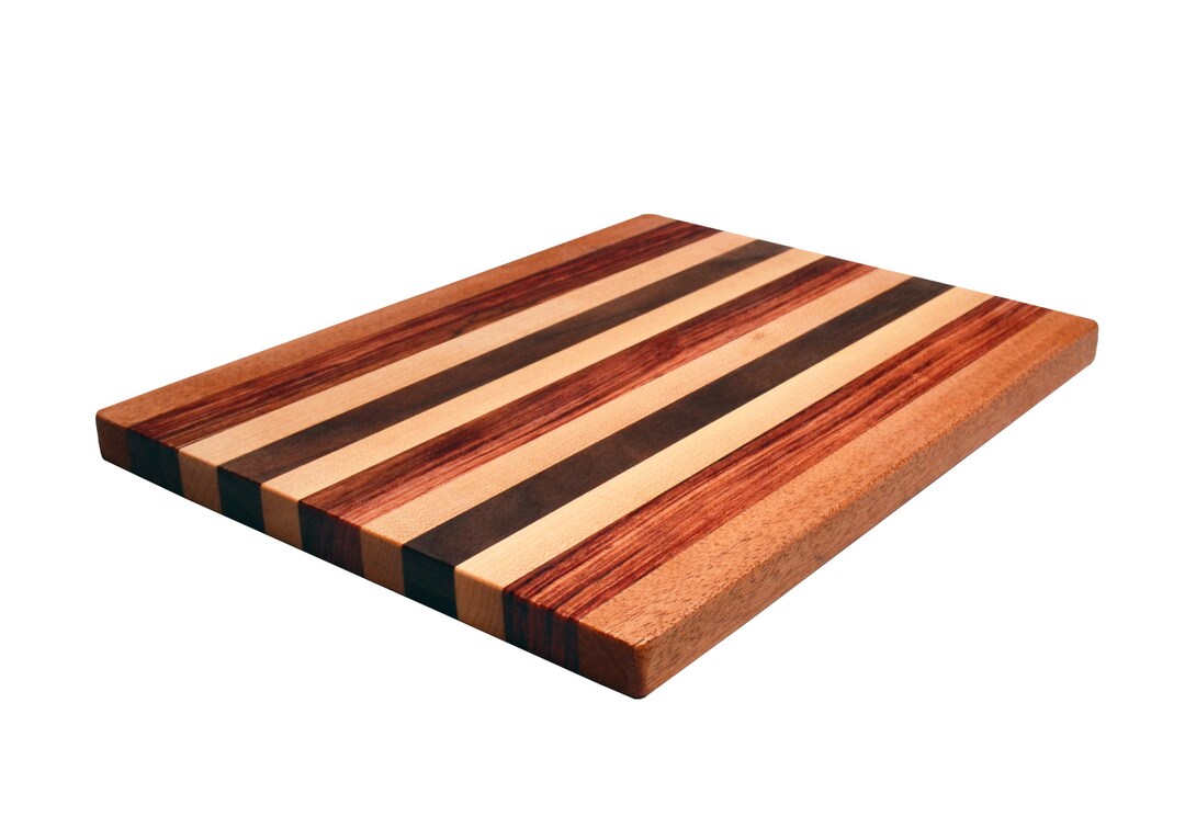 Handmade Multiwood Cutting and Serving Board, Charcuterie Board