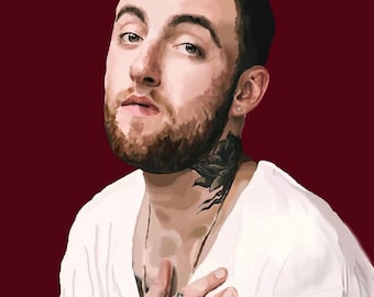 Puede incluir: Un retrato digital de una persona con cabello corto oscuro y barba poblada, vistiendo una camisa blanca. El sujeto tiene tatuajes visibles en el cuello y la mano, y está posicionado sobre un fondo rojo oscuro sólido, mirando al frente.
