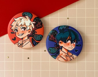 The Summer Hikaru Died - Metal Button Pins handmade - TSHD