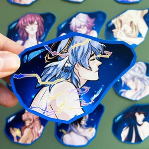 HONKAI STAR RAIL 6 Eidolon Stickers - Dan Heng - Kafka - Blade - Jing Yuan -Sunday - Aventurine - Robin - Black Swan - Boothill