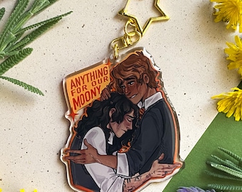 Llavero acrílico Wolfstar: Sirius Black y Remus Lupin, regalo para fans de Booktok