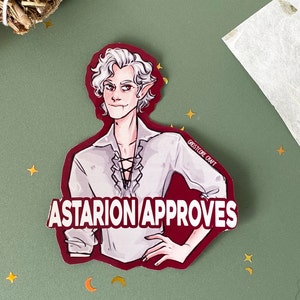 ASTARION APPROVES ステッカー - Baldurs Gate 3 - Astarion - ステッカー