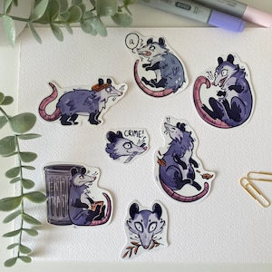 POSSUM PACK Sticker Set - possum - opossum