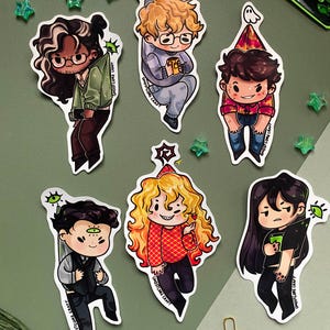 TMA os arquivos magnus adesivos chibi jon martin tim elias michael gerard