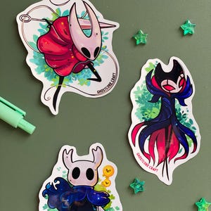 Set di adesivi Hollow Knight fatti a mano - NUOVA edizione limitata - Grimm