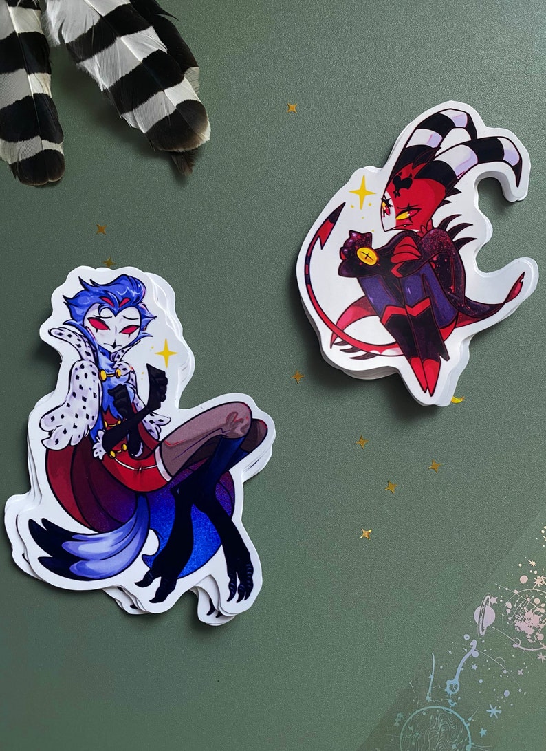 Stolitz Sticker Merch Helluva Boss STOLAS BLITZ STOLITZ Stickers - Etsy