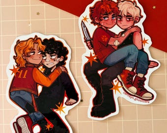 All For The Game Handmade stickers - Neil - Andrew - Andreil - Jean - Jeremy