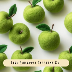 Modello senza cuciture Apple, File senza cuciture, Ricamo senza cuciture, Carta digitale, Ricamo senza cuciture Apple, Modello Apple estivo