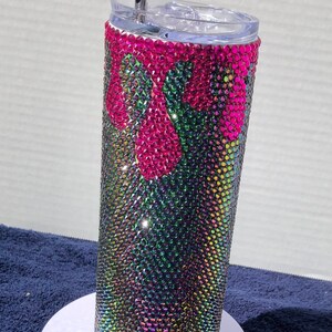 Rhinestone Drip Tumbler Rhinestone Tumbler Drip Rhinestone Pattern