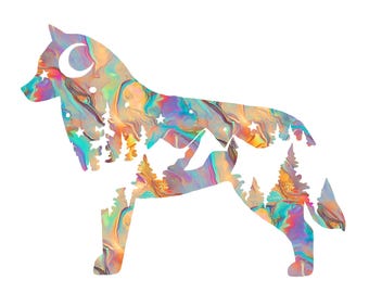 Siberian Husky Decal - Husky Adventure Decal - Siberian Husky Sticker