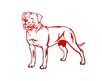 American Bulldog Decal - Bulldog Sticker - American Bully Decal
