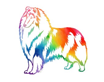 Rough Collie Decal - Collie Sticker