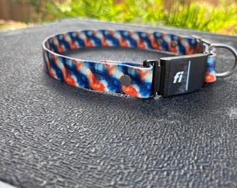 Fi Series 3/3+ Compatible - BioThane® Waterproof Dog Collar - Auburn University Print Dog Collar
