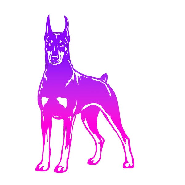 Doberman Decal | Doberman Pinscher Car Decal | Doberman Lover Gift