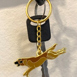 Belgian Malinois Keychain - Schutzhund Keychain - Belgian Malinois - IPO Keychain - Dog Sport Keychain