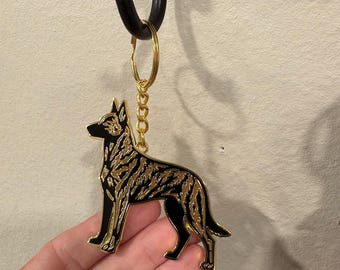 Sleutelhanger Hollandse herder - sleutelhanger Dutchie - sleutelhanger werkhond