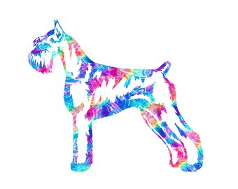 Giant Schnauzer Decal - Schnauzer Car Decal - Working Dog Decal