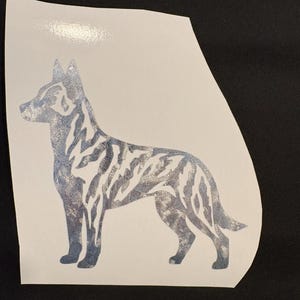 Dutch Shepherd Decal - Dutchie Sticker - Working Dog Decal