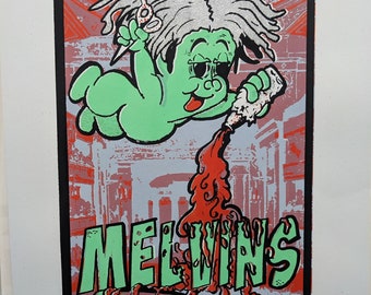 Cartel del concierto serigrafiado de MELVINS