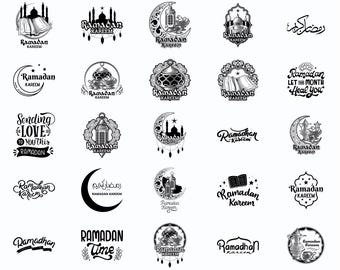 Paquete SVG de Ramadán, Ramadán Mubarak CRICUT SVG, Paquete islámico, Ramadán Kareem SVG, Descarga digital islámica, Decoración de Ramadán, Regalo de Ramadán