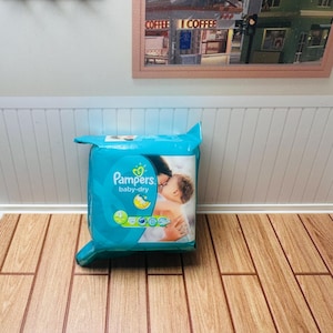 Miniature Diaper Pack | Dollhouse Nursery, Baby Accessories