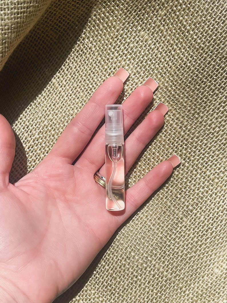 Sweet Floral Perfume for Women 5 ml Sample Orange Blossom Marshmallow Handmade Vegan Fragrance Gift for Her Bridesmaid Favor image 2