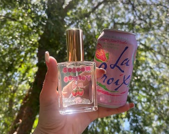 Strawberry Aura Quartz Perfume: Fruity Vegan Crystal Fragrance
