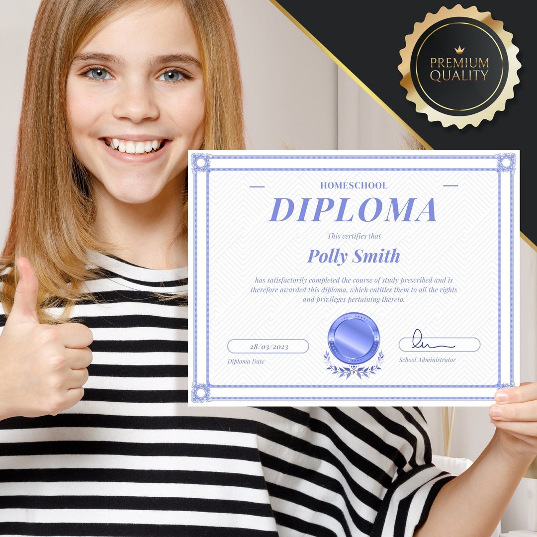 High School Diploma College Diploma Homeschool Diploma Custom Ornate high-school-diploma-college-diploma-homeschool-diploma-custom-ornate