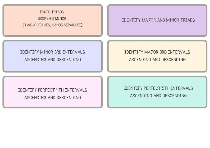 Printable Piano Flashcards Level 3 Technical Requirements for Royal Printable Piano Flashcards Level 3 Technical Requirements for Royal