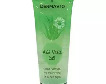 2 × Derma V10 Aloe Vera Gel 75 ml beruhigende feuchtigkeitsspendende Hautbehandlung