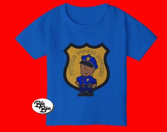 By Bannister Toddler T-SHIRT FUTURE POLICE Cartoon Design Toddler Short Sleeve 2-T-6-T sizes Tee Shirt