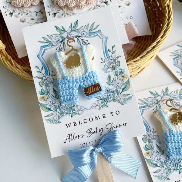 Imán personalizado para vestido de punto, recuerdos para baby shower y regalos de bautizo.