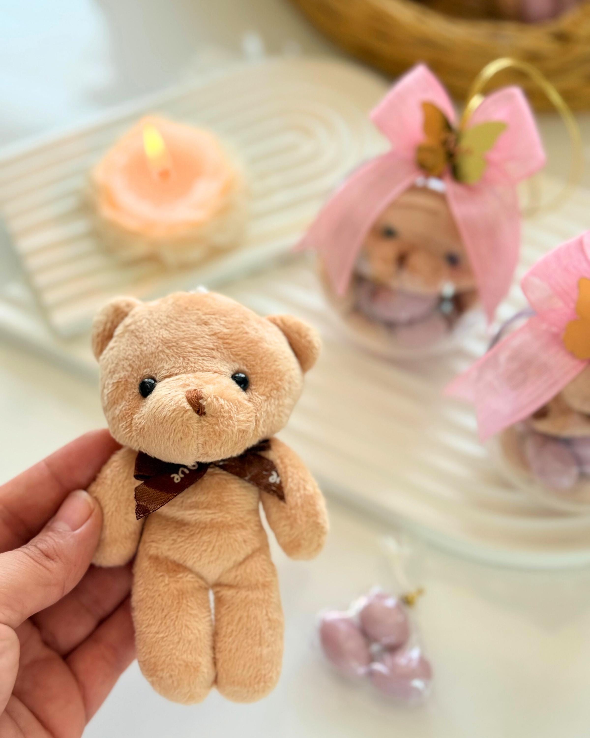 Personalized Teddy Bear Keychain Favors, Baby Shower Gifts - Etsy