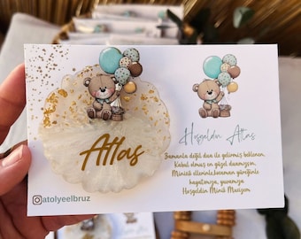 パーソナライズされたエポキシマグネット、ベビーシャワーの記念品、ベビーギフト
