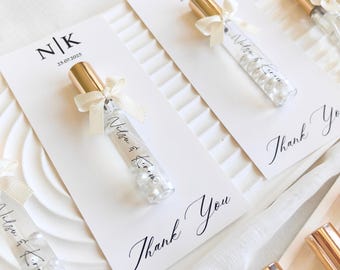Custom Wedding 10 ml Perfume Bottle : Engagament, Bridal Shower, Baby Shower Favor