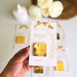 Hochzeitsschokolade, Nikkah Bevorzugungen, Verlobungsbevorzugung Schokolade, Schokolade für Gäste, Bevorzugung für Gast, Karte Schokolade, Geschenk an die Gäste
