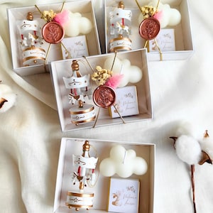 Carousel Concept Favors Box,Baby Shower Gift Boxes,Baptism Candle Favors,Gift For Guest,New Born Party Chocolate Box,Baby Shwer Candy Favors