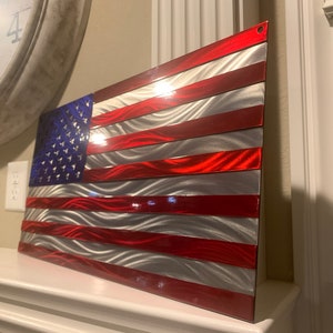 Metal U.S. Flag