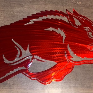 Running Razorback Metal Art
