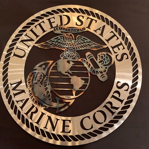 USMC Logo Metal Art