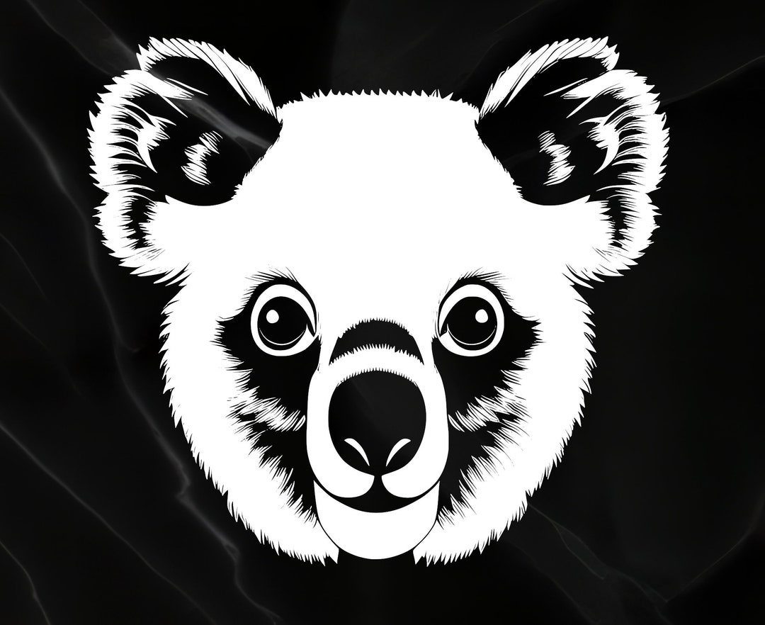 Animal Clip Art Koala Head 1 SVG Koala Tribal Koala Art Koala Clipart Koala Vector Koala