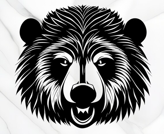 Tribal Bear Stencil