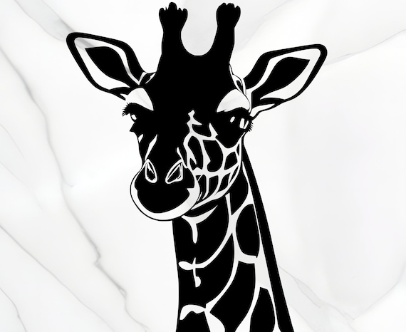 Giraffe Outline Clip Art