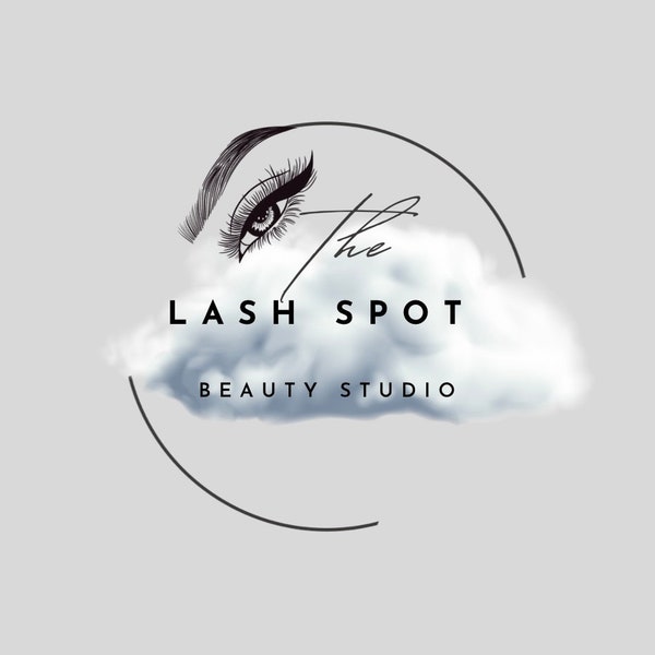 Lash Logo, Girly Editable Logo Template, Beauty Logo Design, Editable Logo for Lash techs