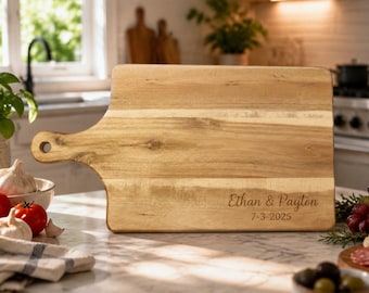 Custom engraved wooden cutting board